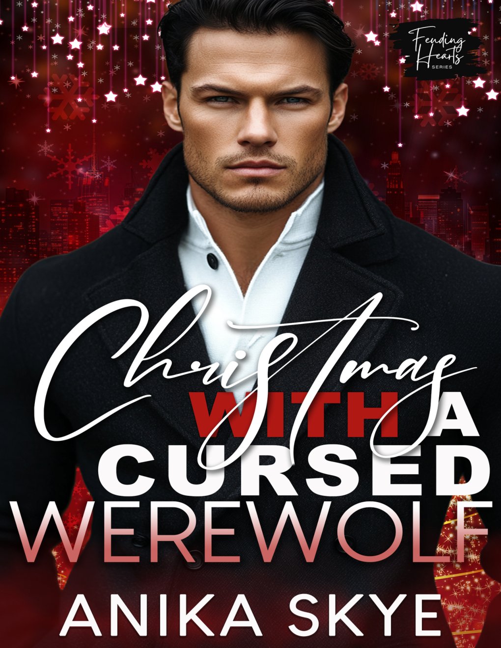 Cover of Christmas with a Cursed Werewolf: A Werewolf Shifter Mate Romance