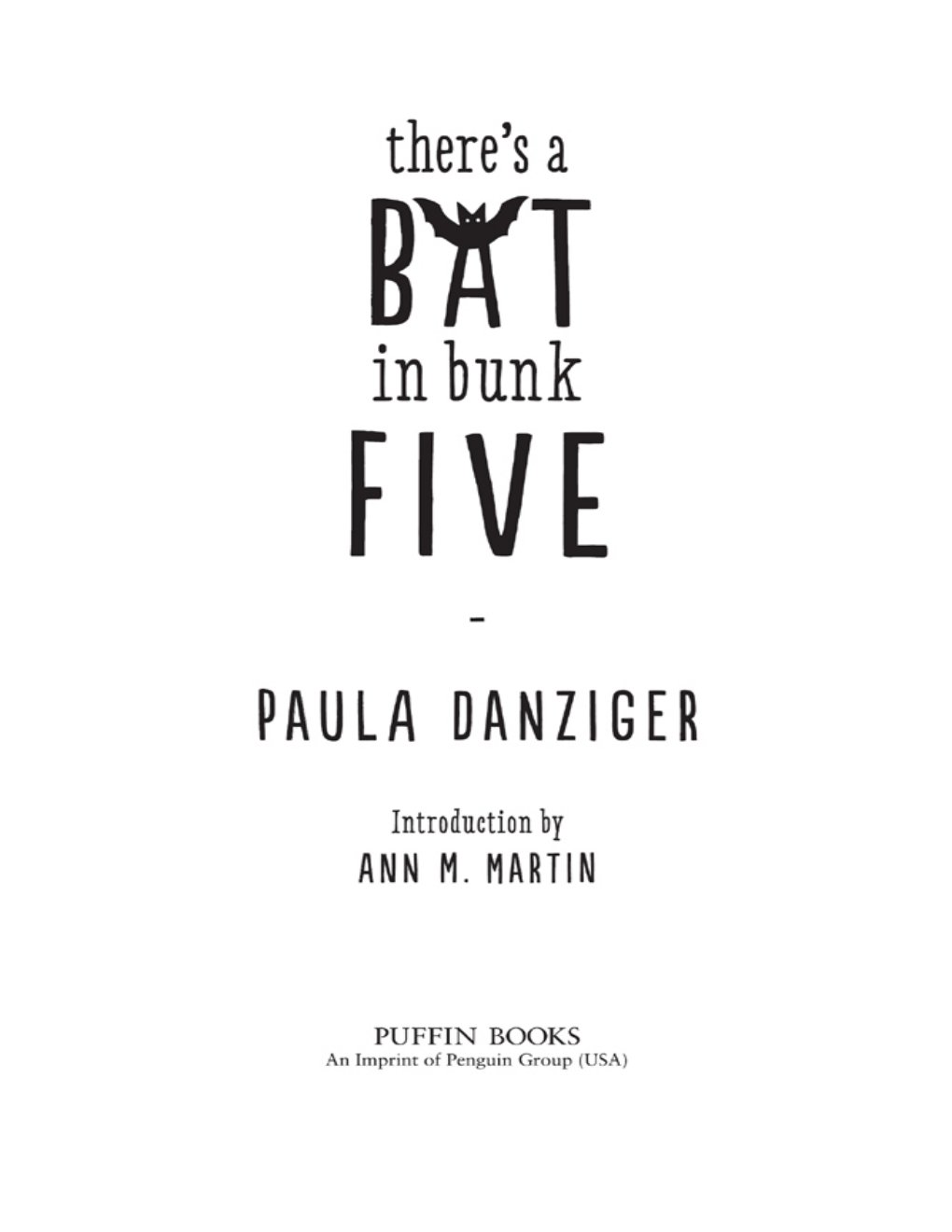 Cover of There's a Bat in Bunk Five