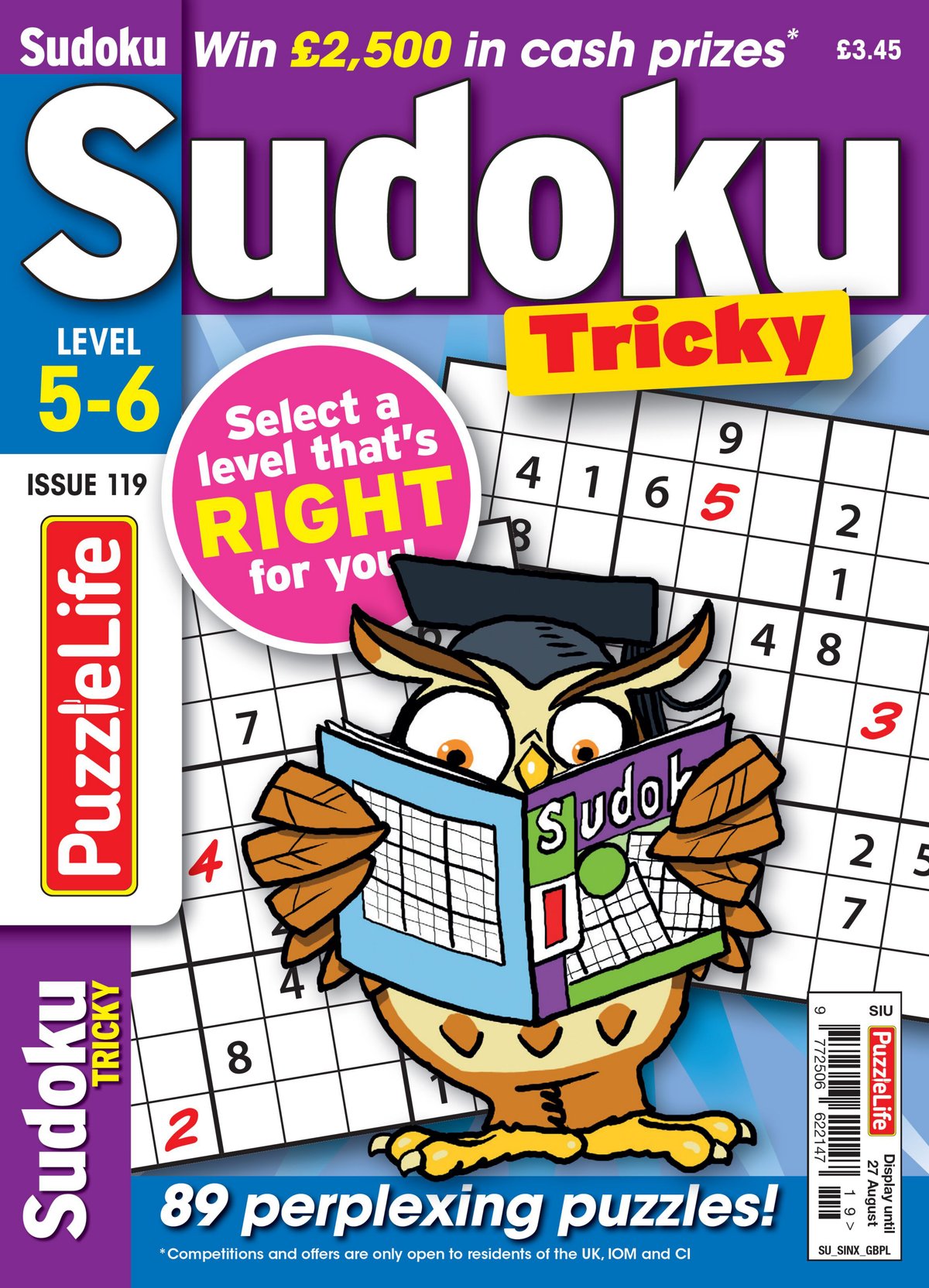 Cover of Puzzlelife Sudoku Tricky (2026)