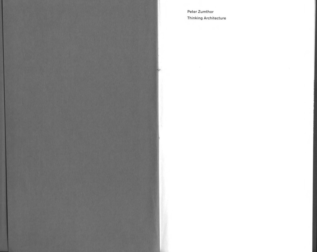 Cover of Thinking architecture