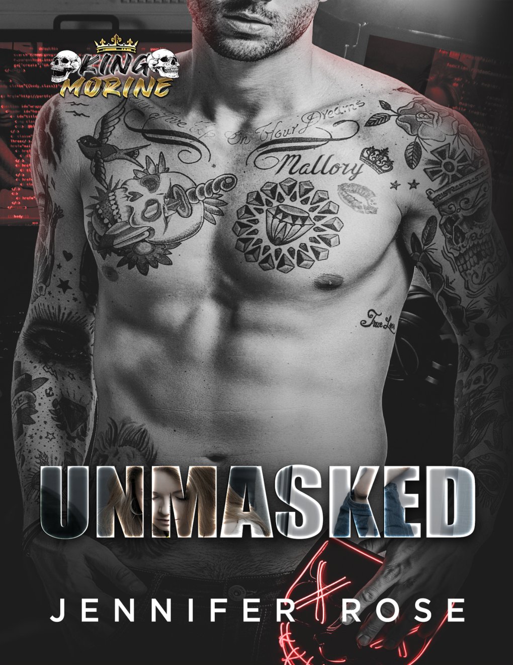 Cover of Unmasked: A Dark Masked Man Stalker Romance (King Morine #4)