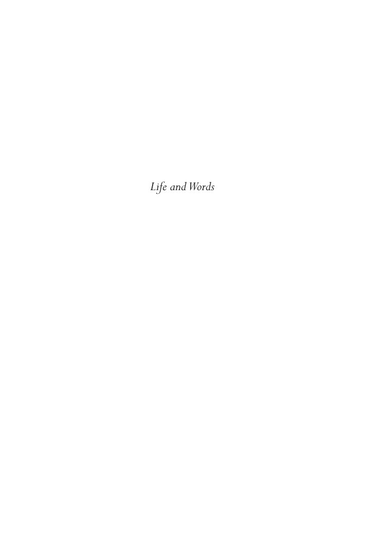 Cover of Life andWords