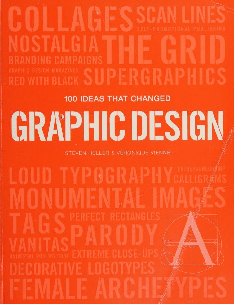 Cover of 100 ideas that changed graphic design