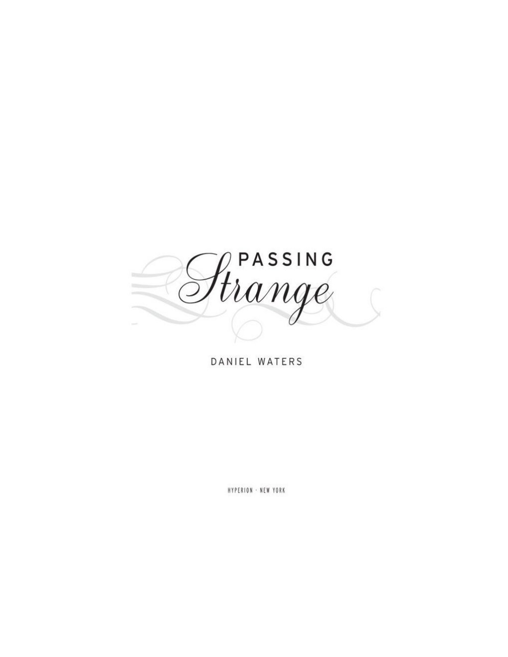 Cover of Passing Strange