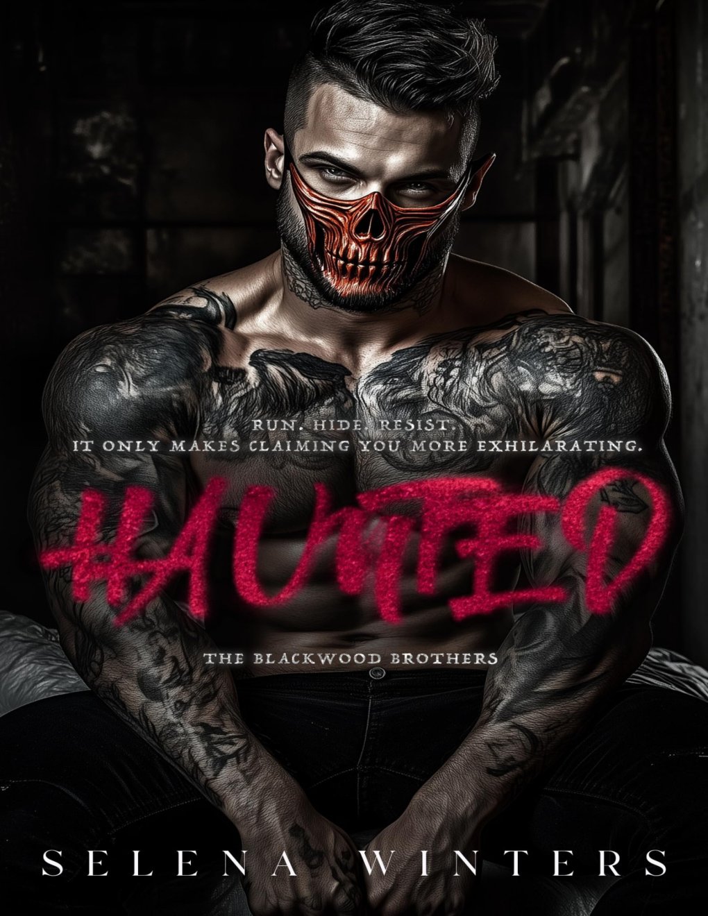 Cover of Haunted: A Dark Primal Romance (Blackwood Brothers)