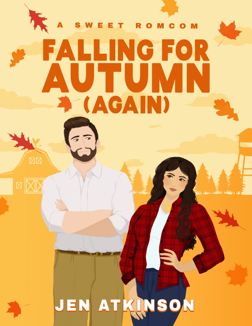 Cover of Falling for Autumn Again: A Closed Door, Second Chance RomCom