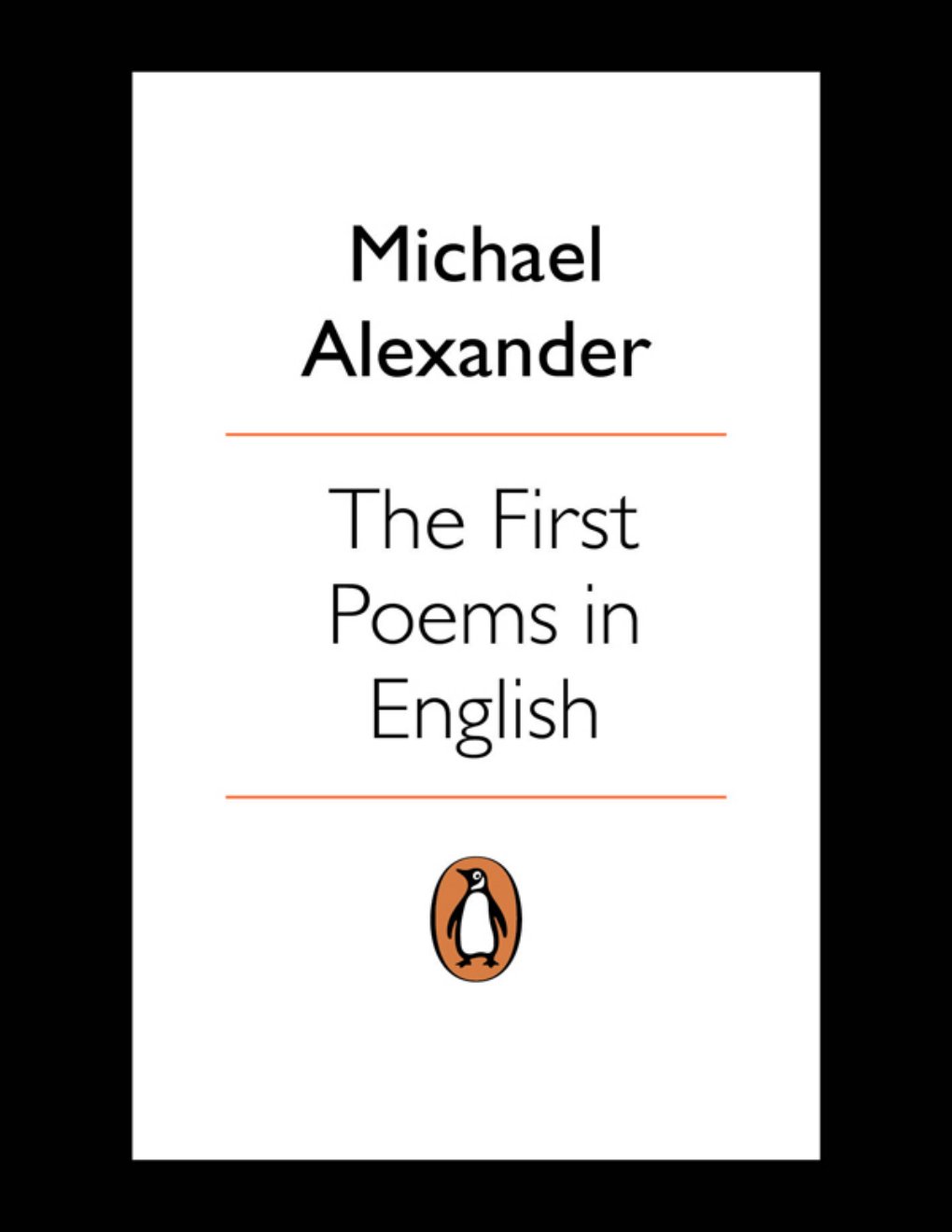 Cover of The First Poems in English