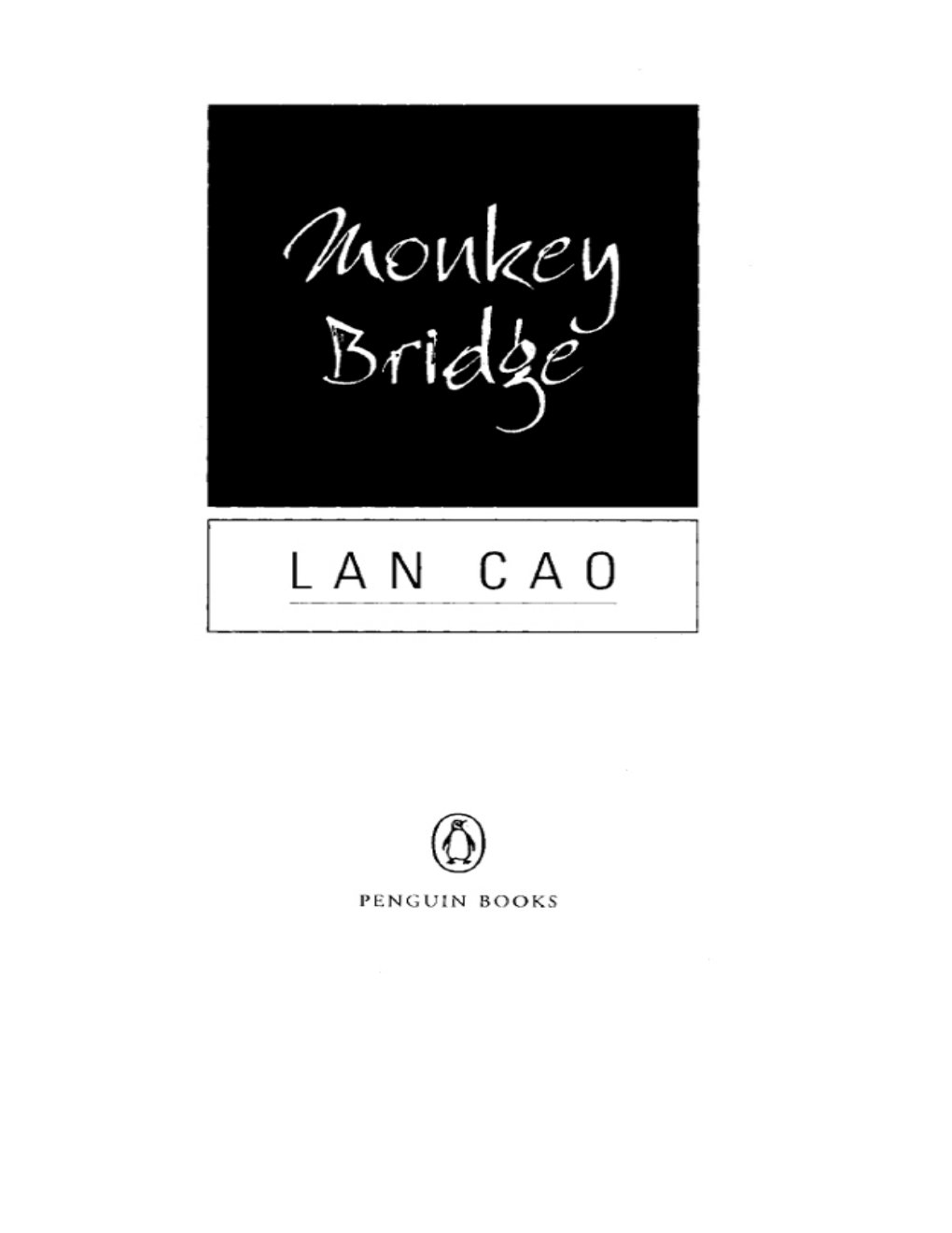 Cover of Monkey Bridge