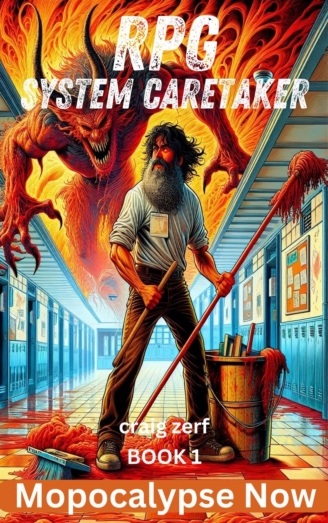 Cover of RPG System Caretaker - Book 1 - Mopocalypse Now: An Earth Apocalypse System Integration LitRPG Adventure novel