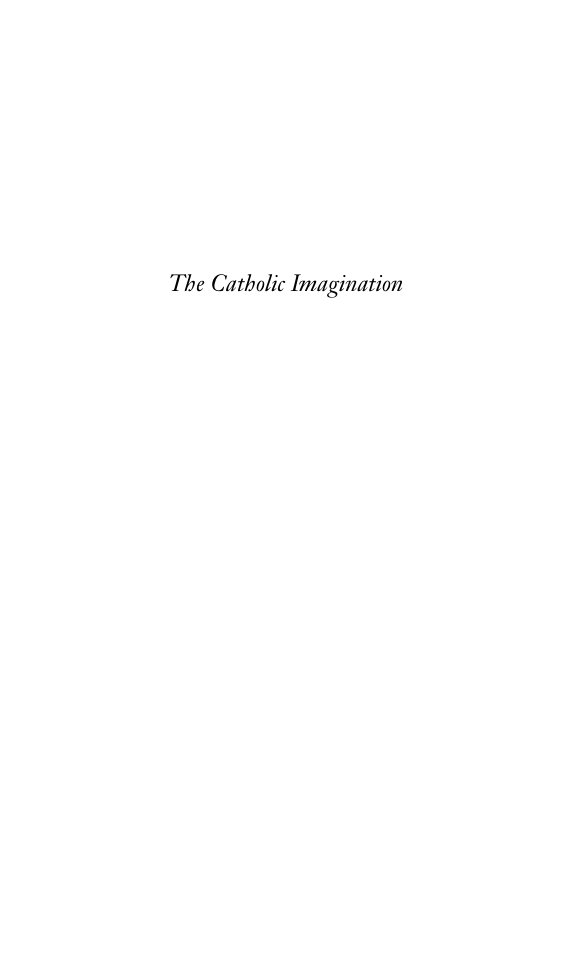 Cover of The Catholic Imagination