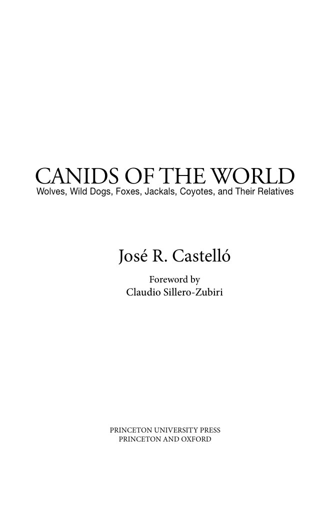 Cover of CANIDS OF THE WORLD