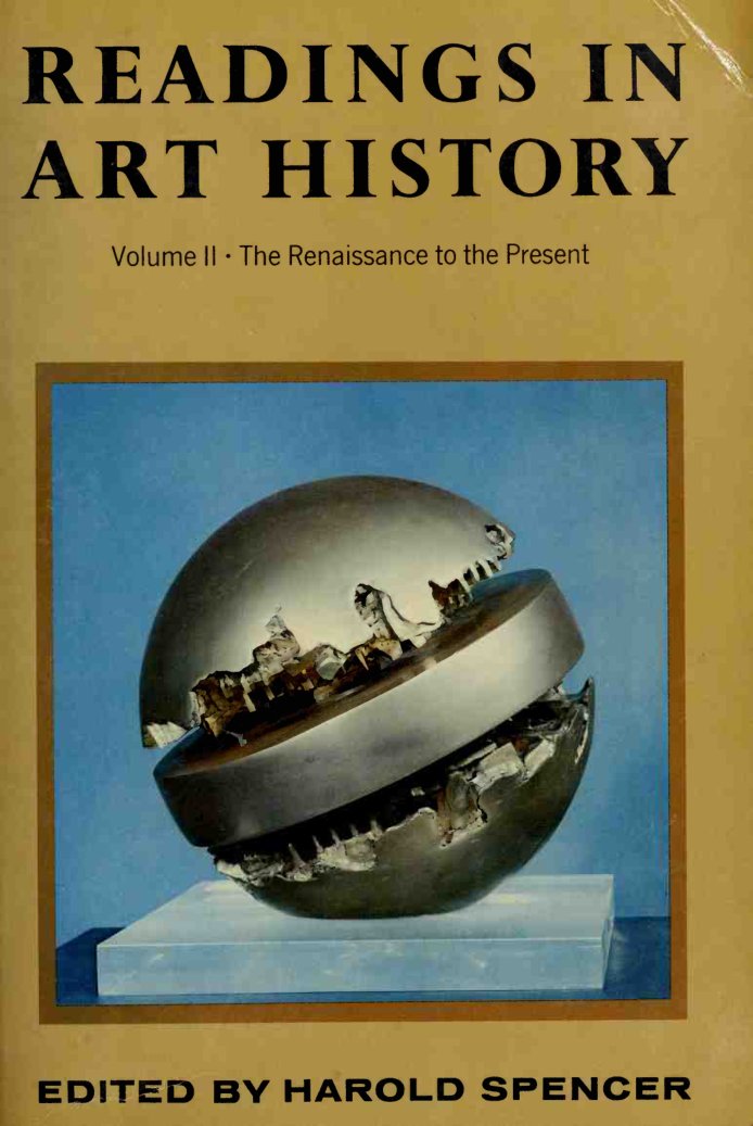 Cover of Readings in art history, volume 2 : the renaissance to the present
