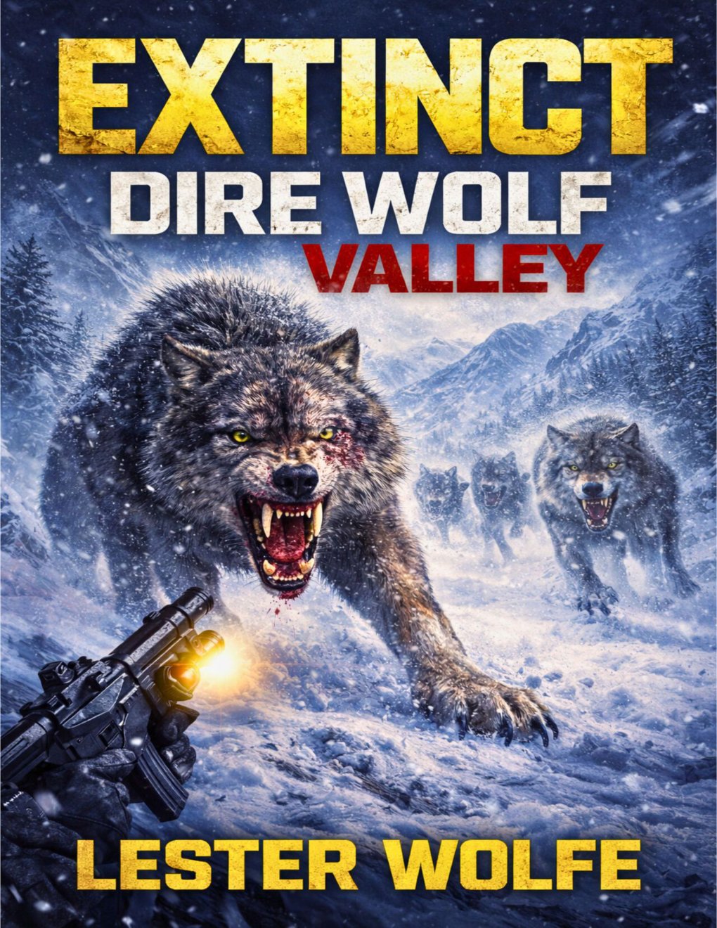Cover of EXTINCT - Dire Wolf Valley- A Tactical Wilderness Survival Creature Feature