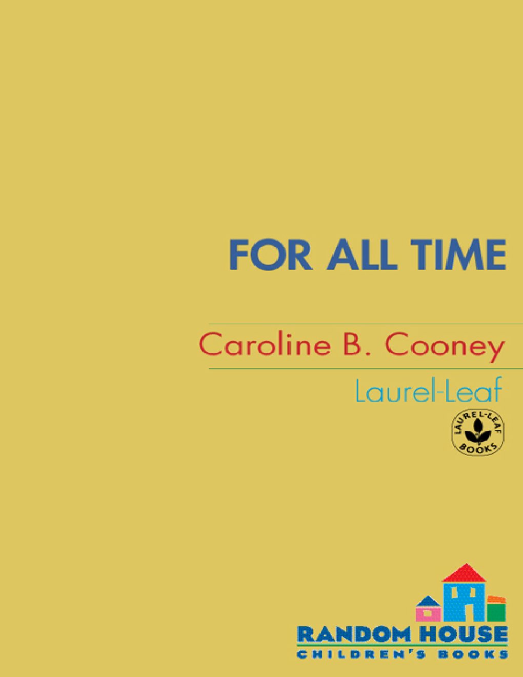 Cover of For All Time
