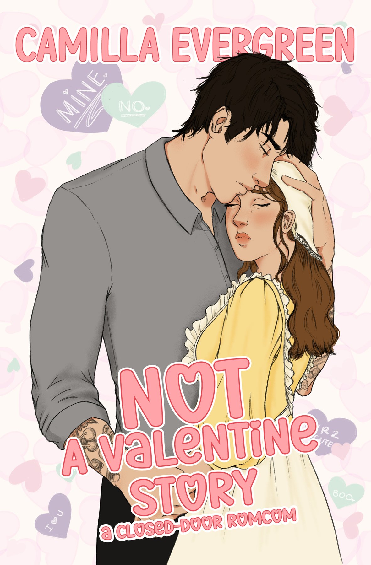 Cover of NOT a Valentine Story: a closed-door grumpy/sunshine romcom