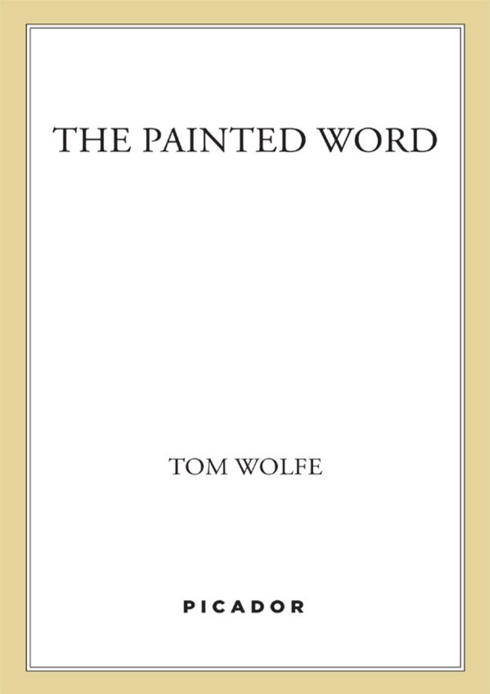 Cover of The Painted Word