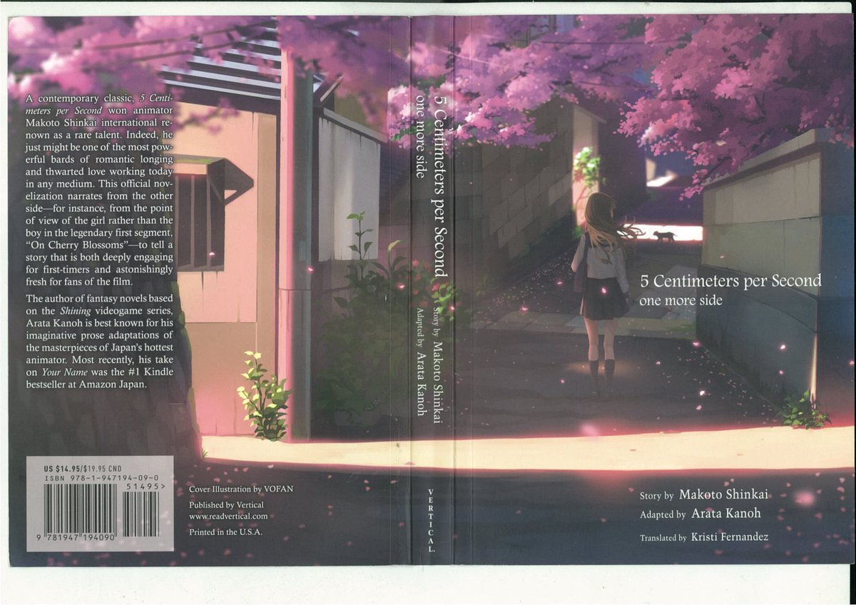 Cover of 5 Centimeters per Second one more side