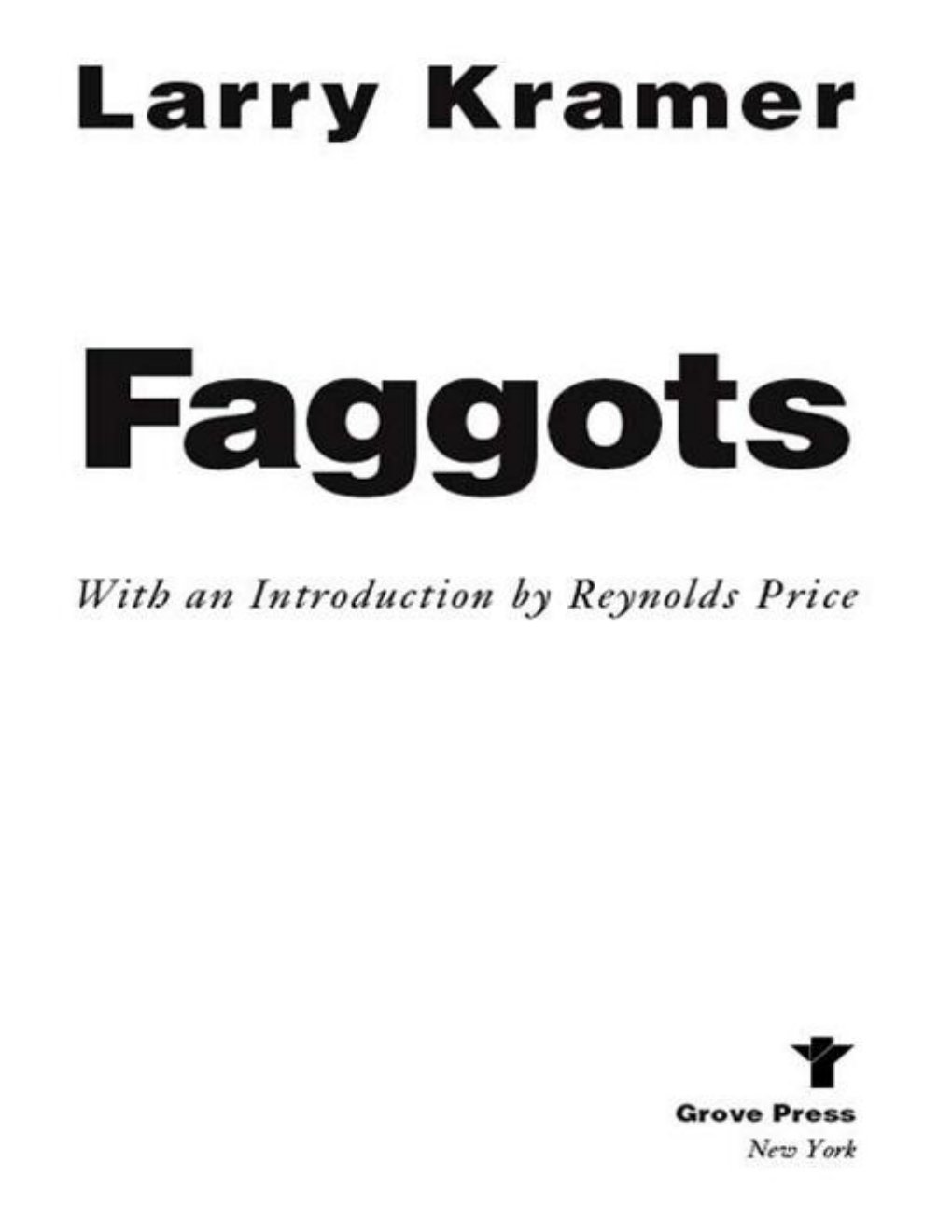 Cover of Faggots