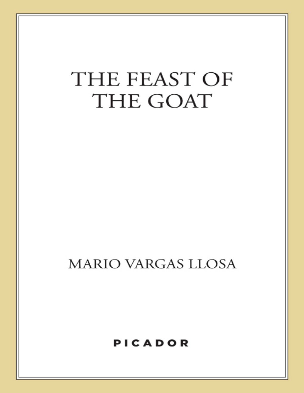 Cover of The Feast of the Goat