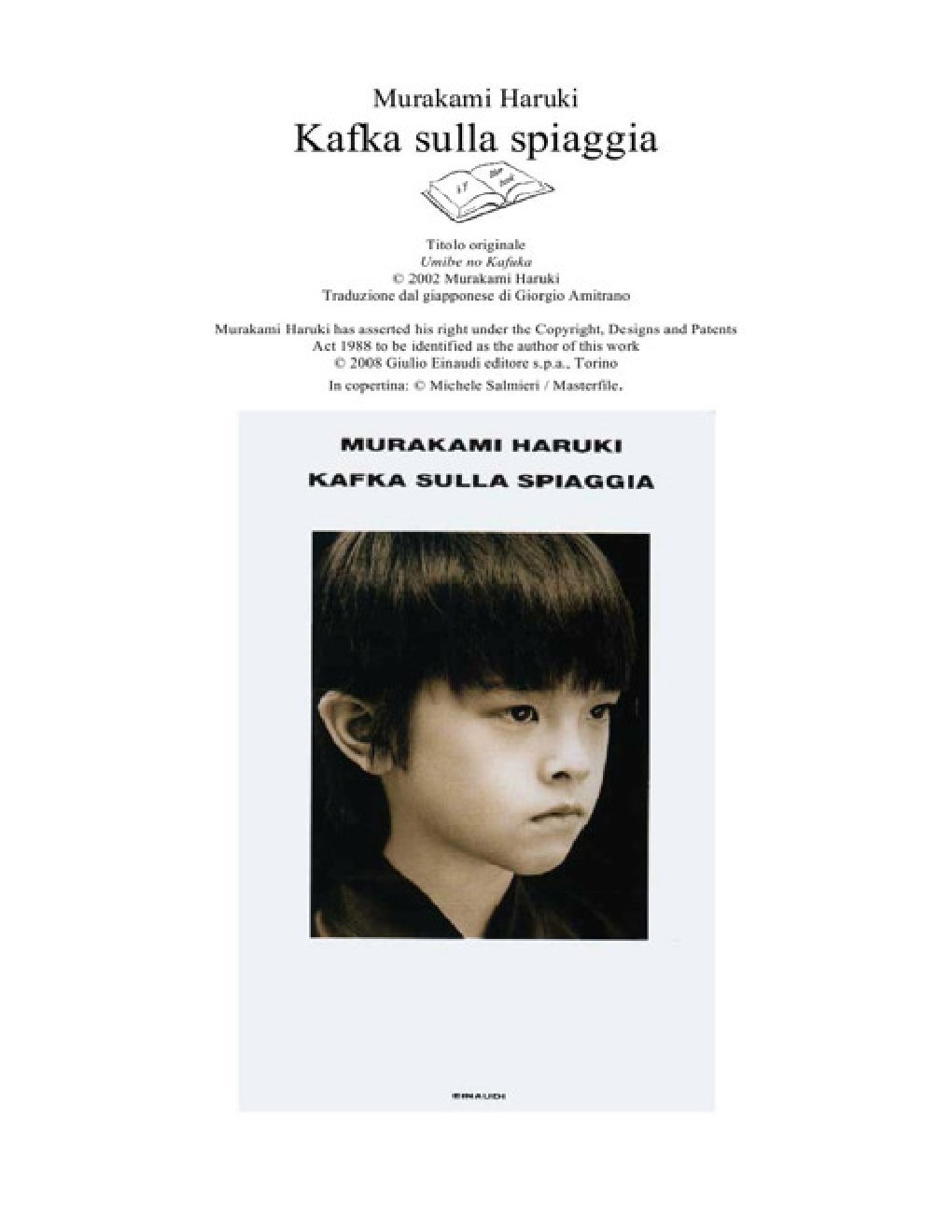 Cover of Kafka sulla spiaggia