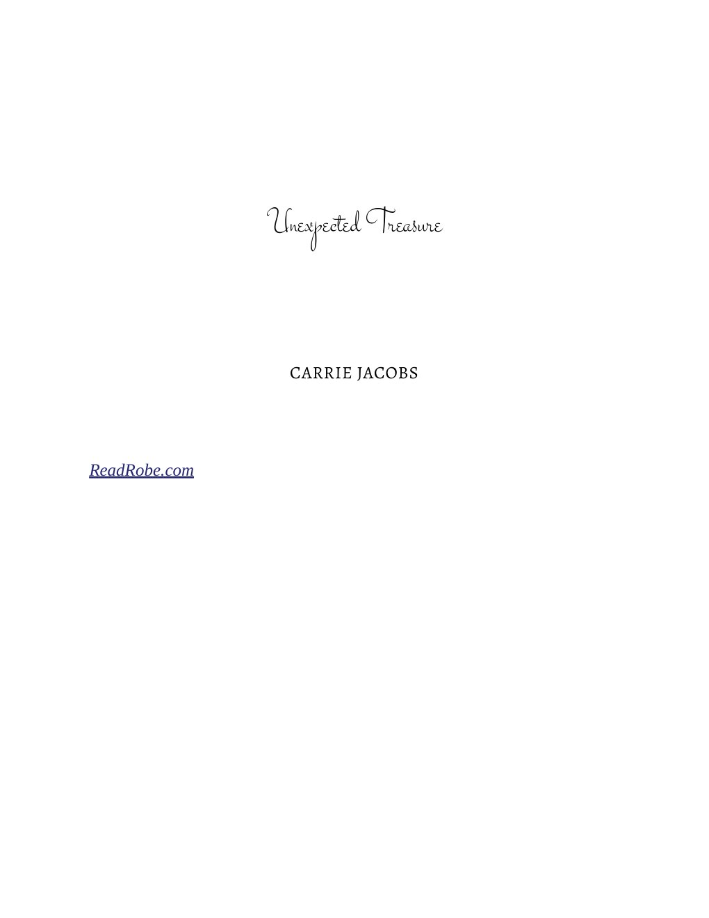 Cover of Unexpected Treasure (2011)