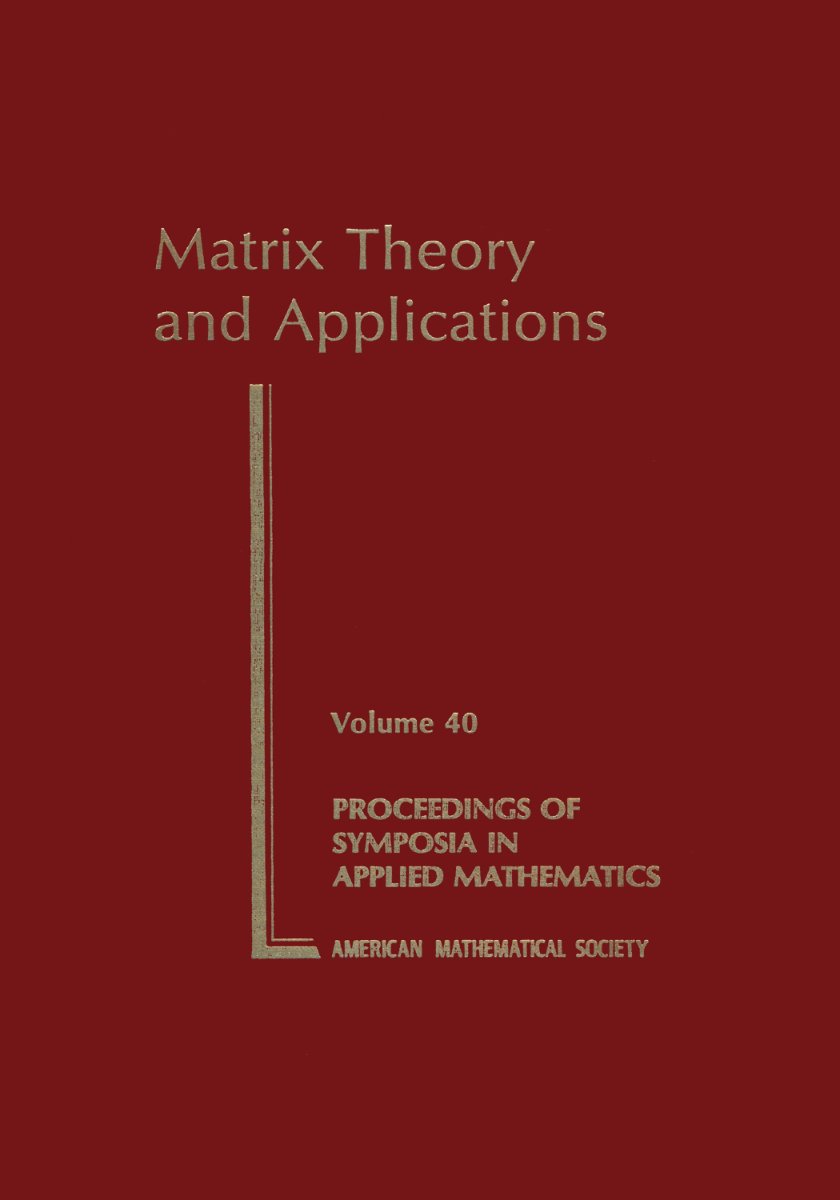 Cover of Matrix Theory and Applications