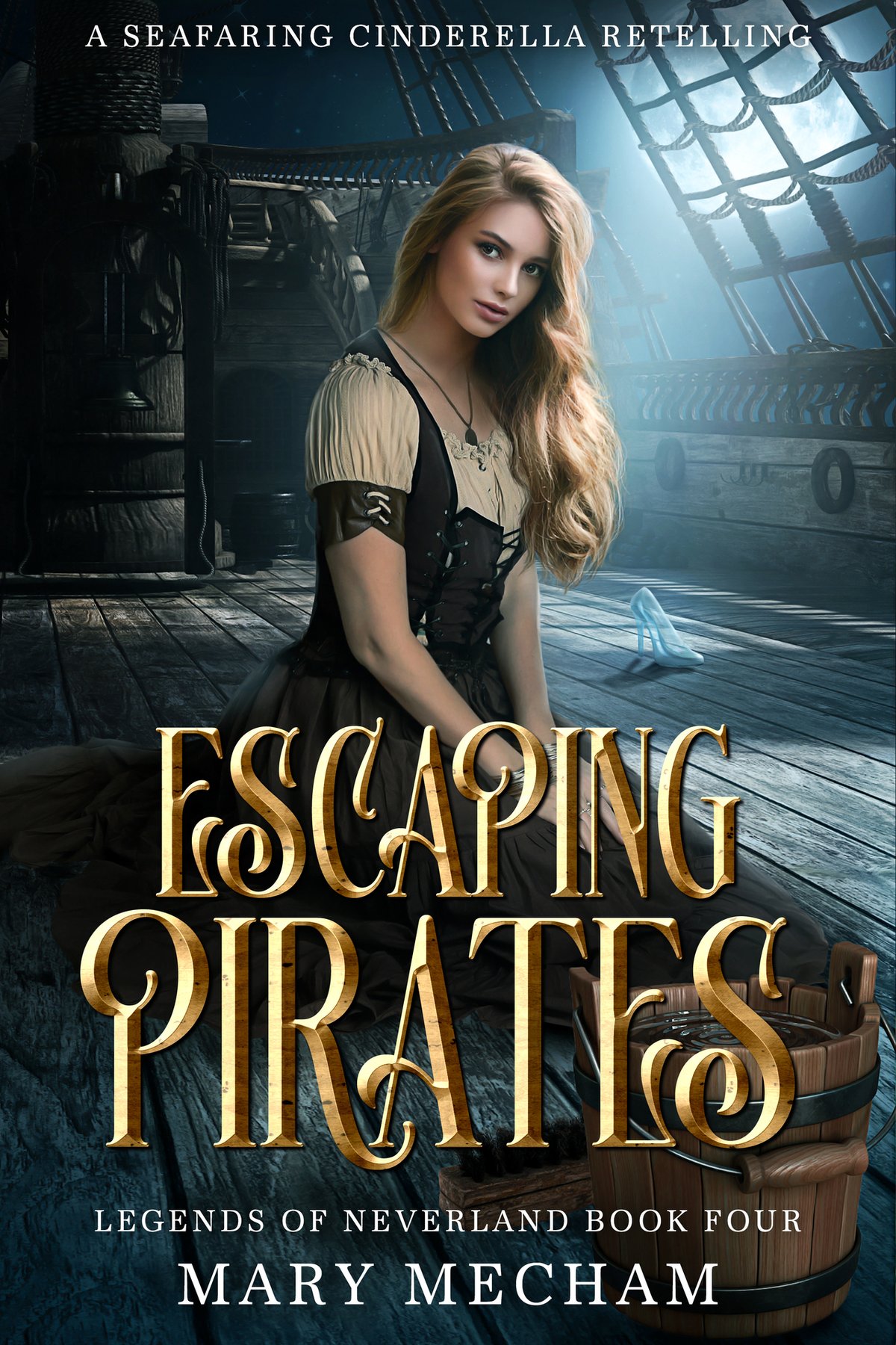 Cover of Escaping Pirates: A Seafaring Cinderella Retelling (Legends of Neverland Book 4)