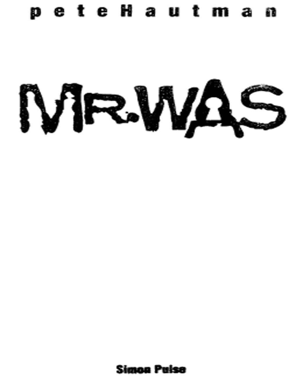 Cover of Mr. Was