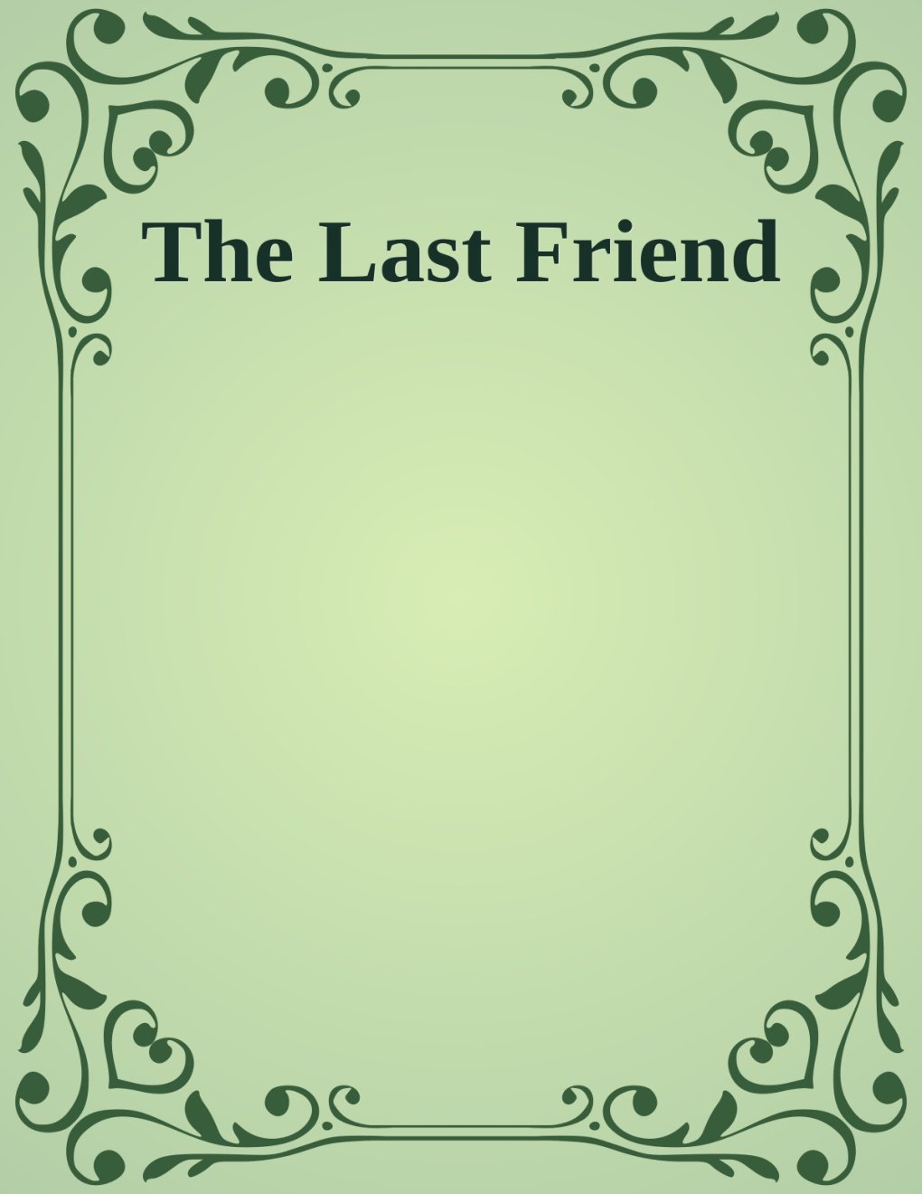 Cover of The Last Friend