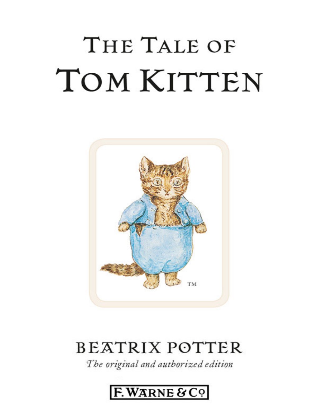Cover of The Tale of Tom Kitten