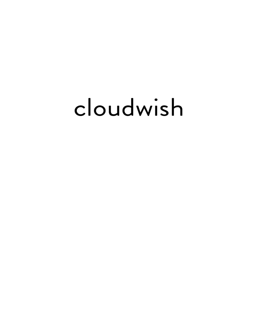 Cover of Cloudwish (2000)