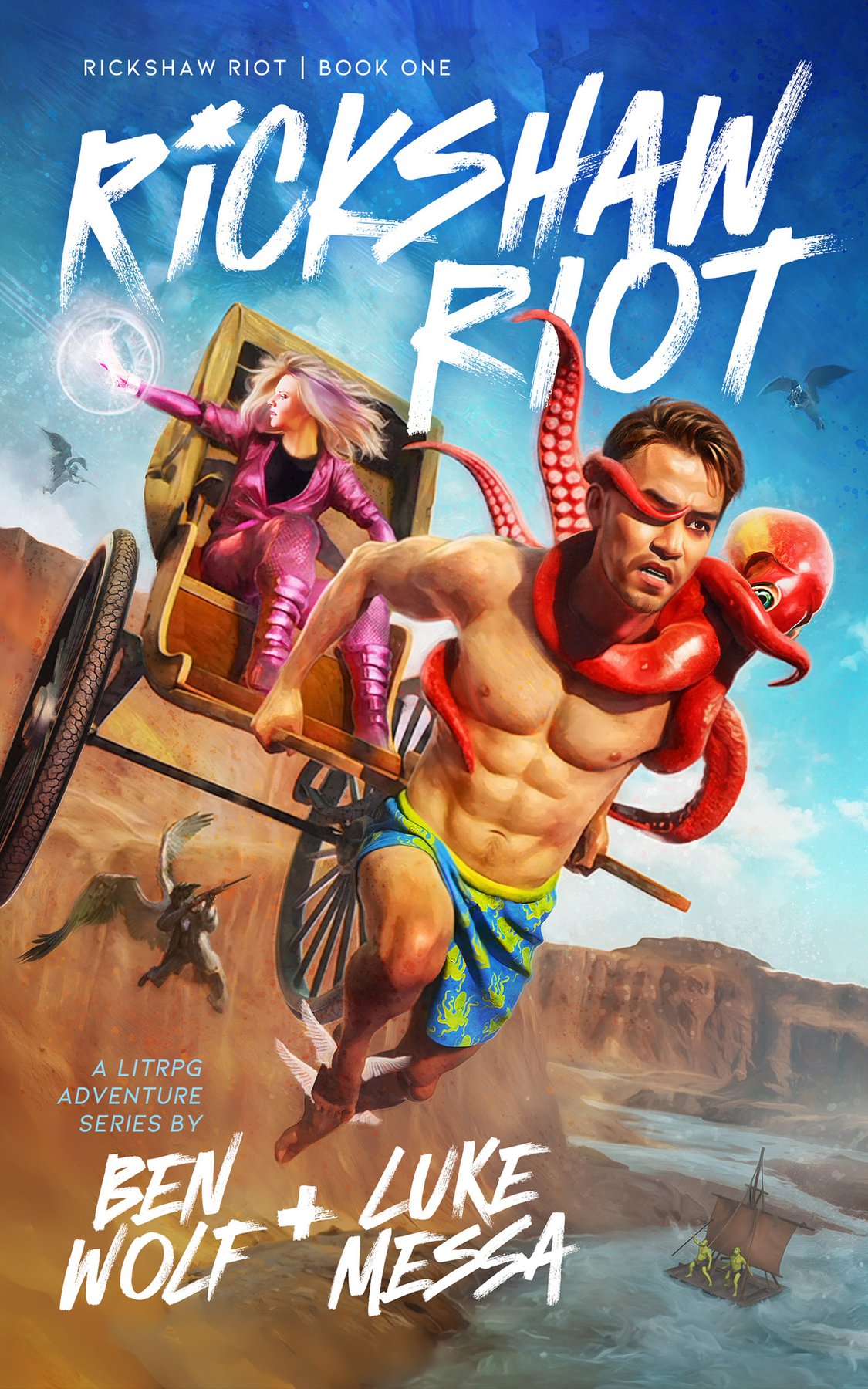 Cover of Rickshaw Riot: A LitRPG Adventure Series