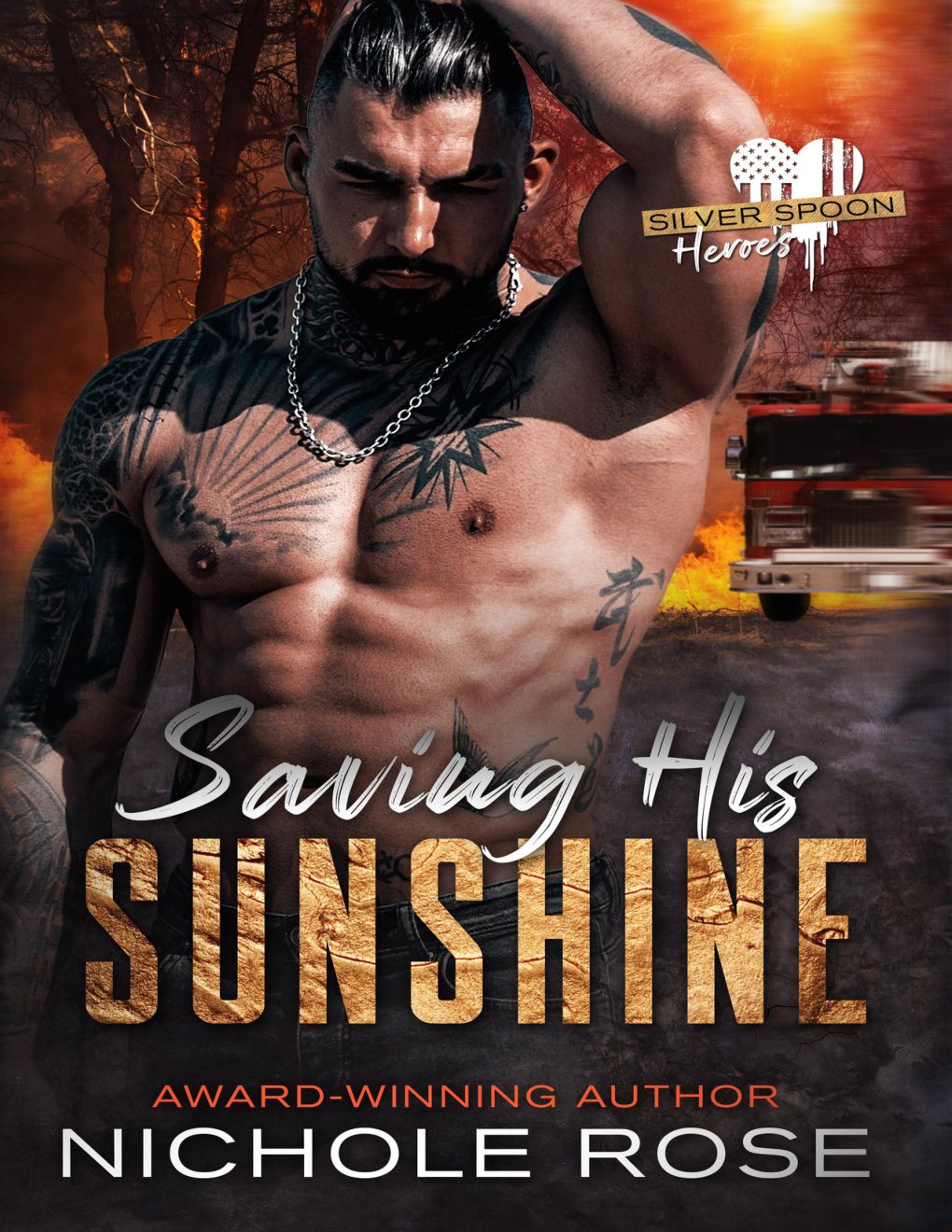 Cover of Saving His Sunshine: A Firefighter Romance