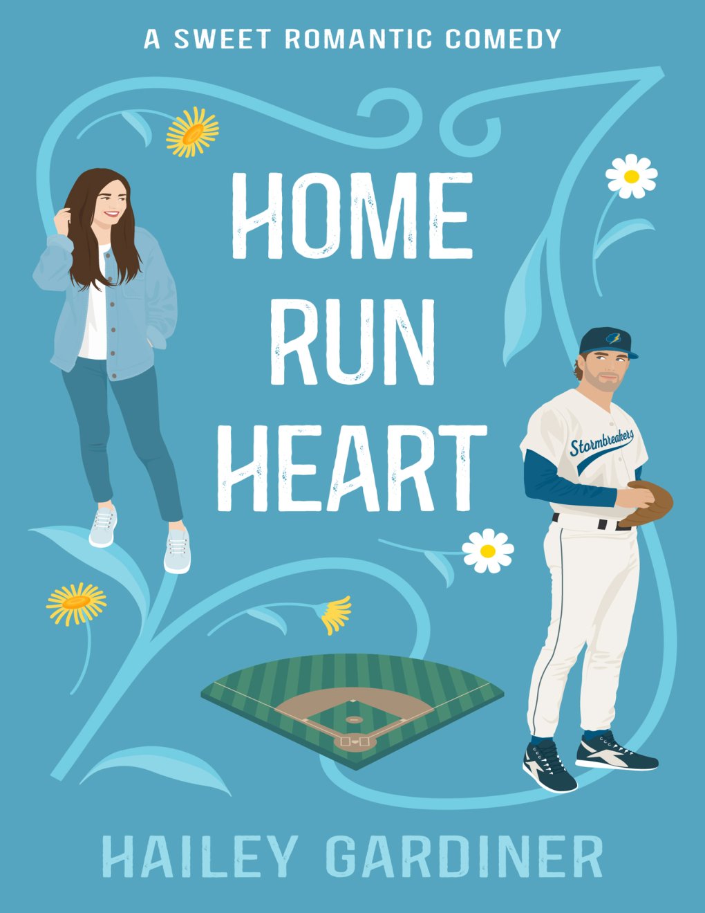 Cover of Home Run Heart: A Sweet Second Chance Baseball RomCom