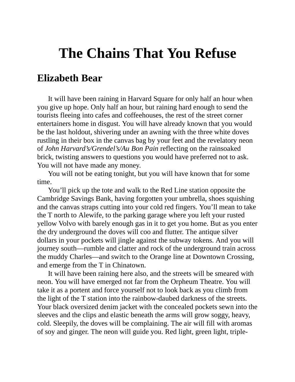 Cover of Elizabeth Bear
