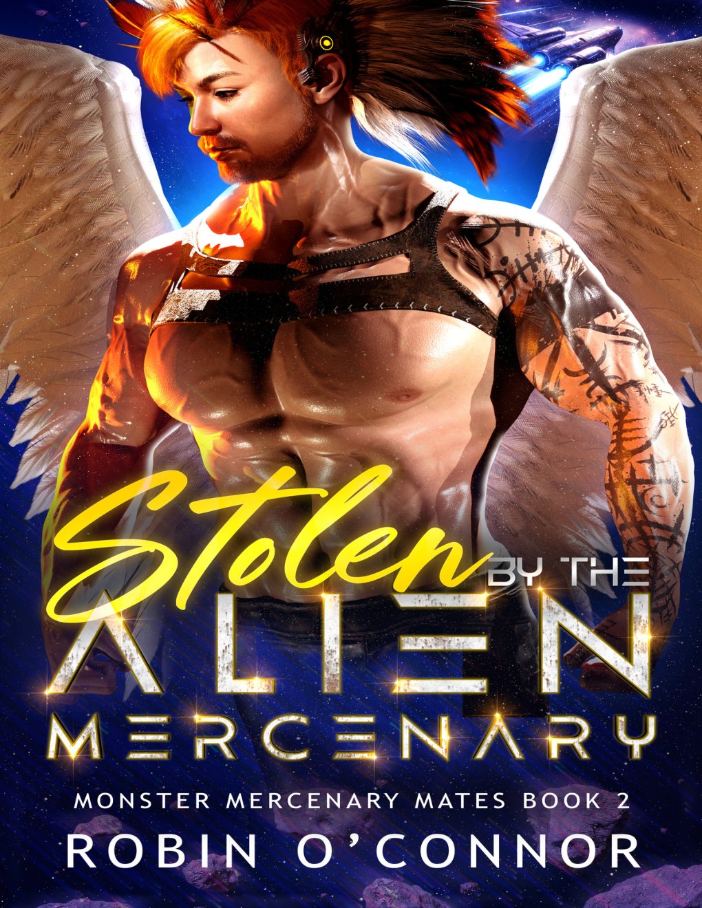 Cover of Stolen by the Alien Mercenary: A Steamy Sci-fi Monster Romance (Monster Mercenary Mates Book 2)