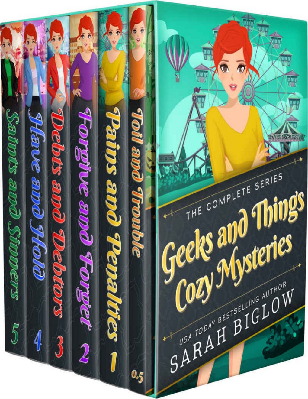 Cover of Geeks and Things Cozy Mysteries: The Complete Series Box Set
