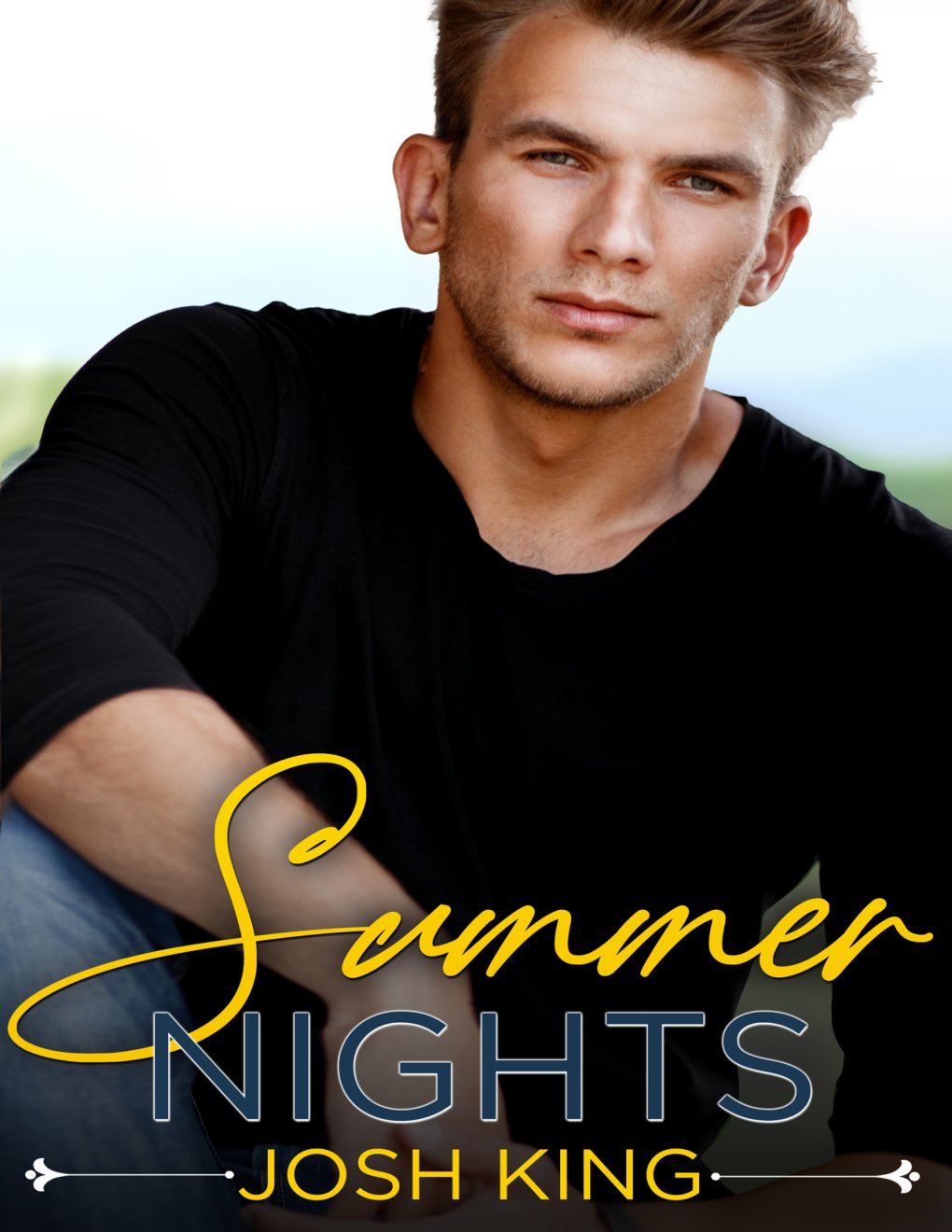 Cover of Summer Nights: A Sweet MM Small Town Romance (Sunrise Bay Book 5)