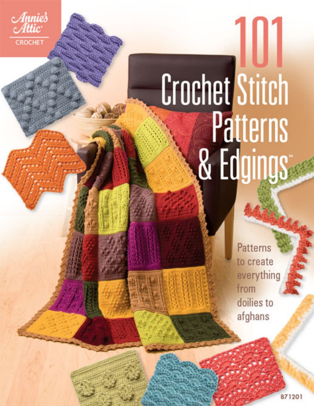 Cover of 101 Crochet Stitch Patterns & Edgings