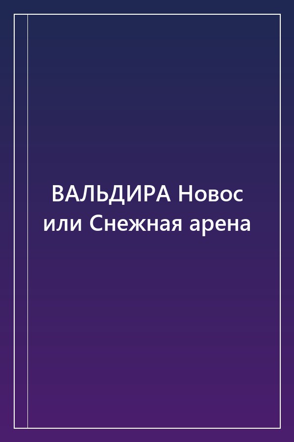 Cover of ВАЛЬДИРА Новос или Снежная арена