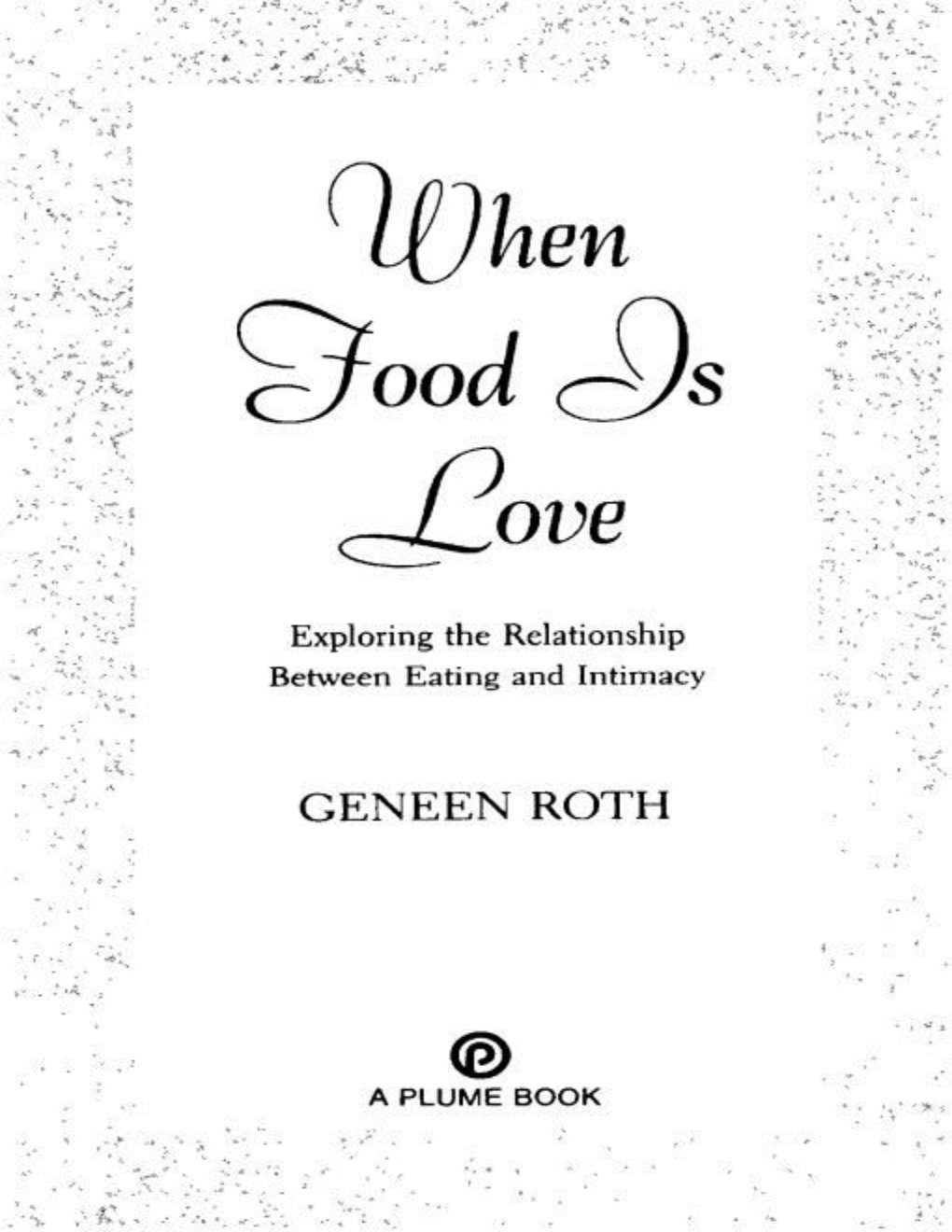 Cover of When Food Is Love (1969)