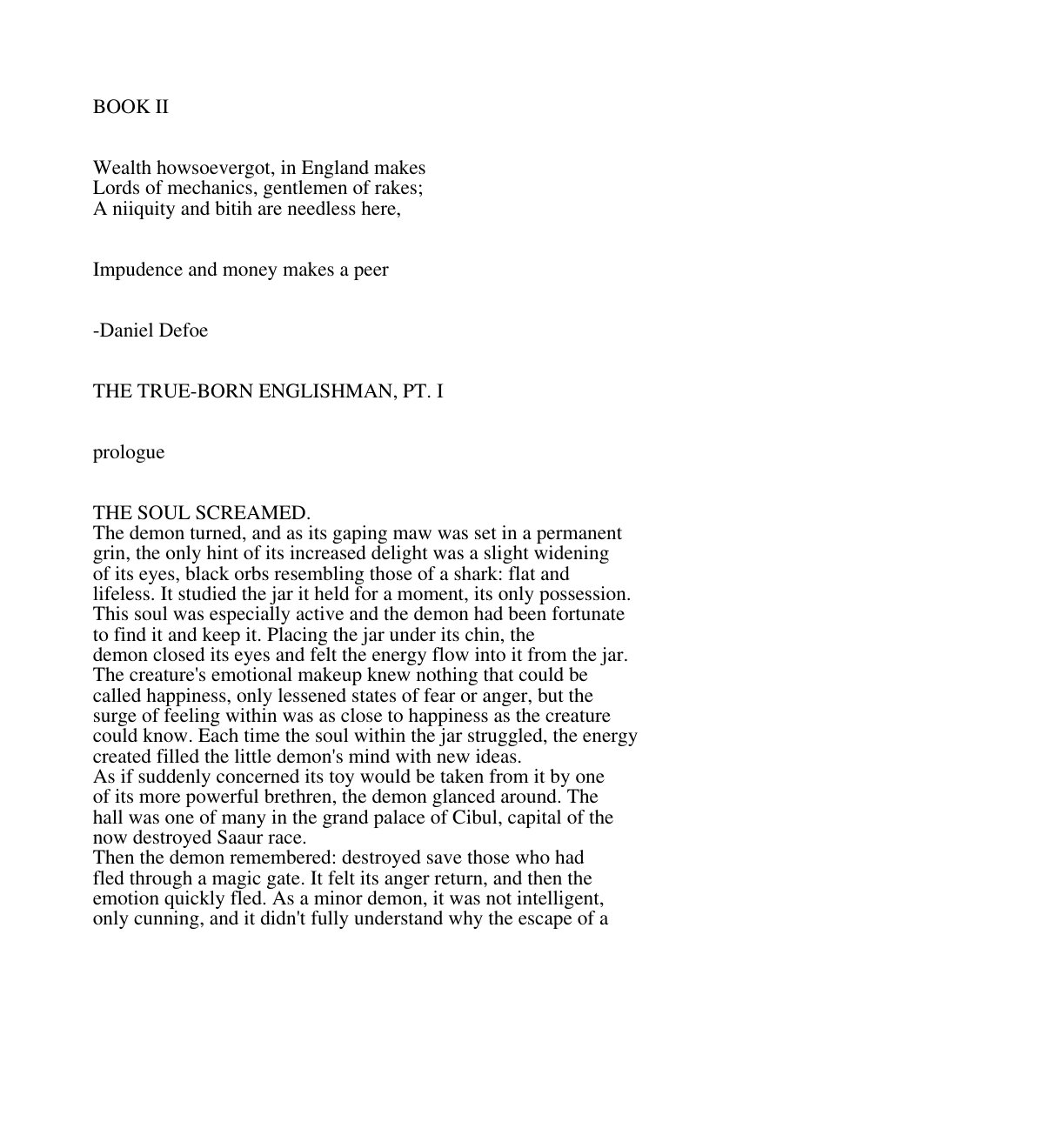 Cover of BOOK II