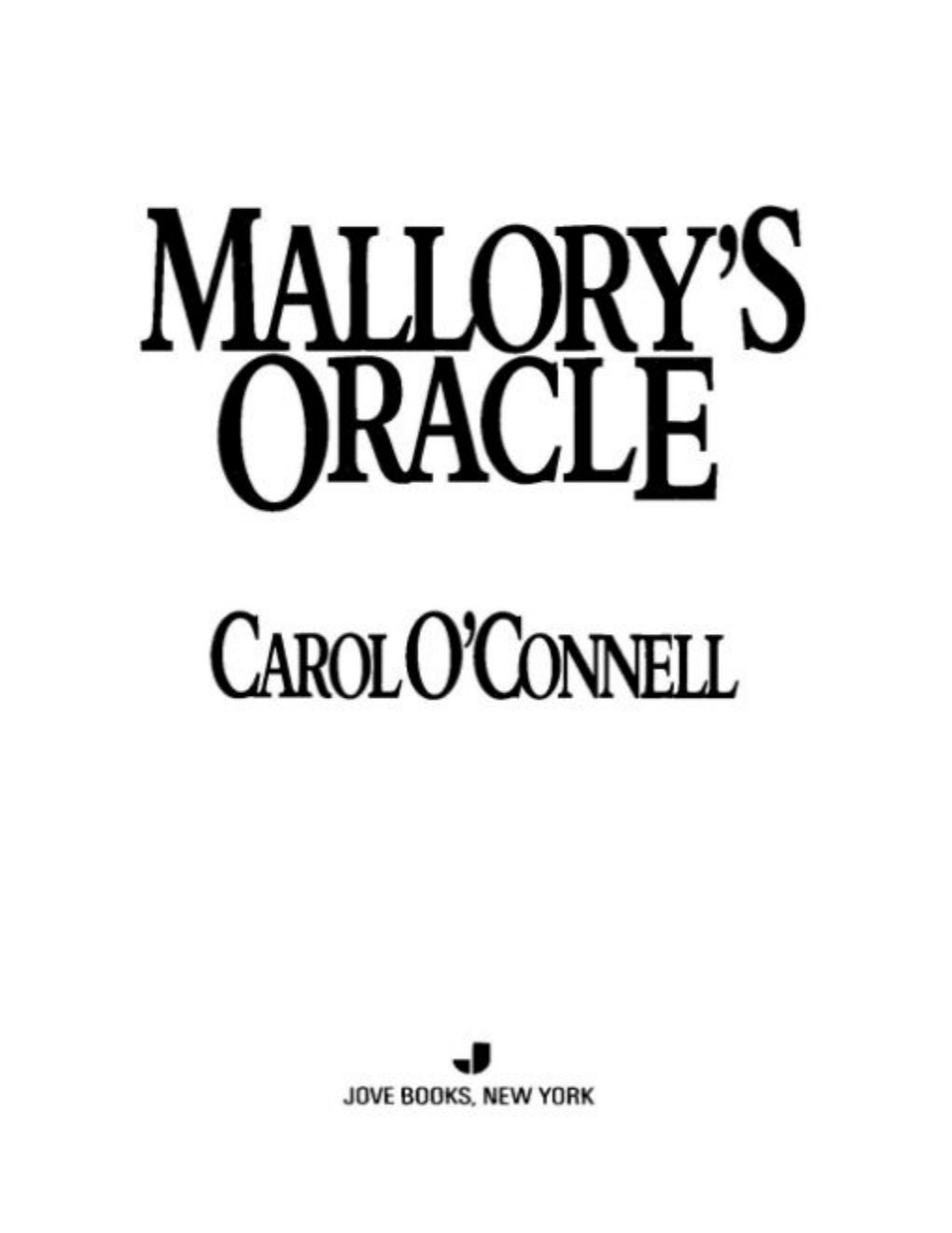 Cover of Mallory's Oracle