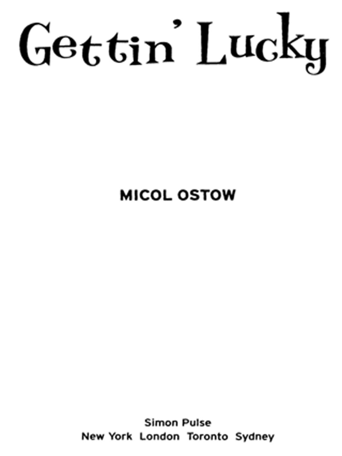 Cover of Gettin' Lucky