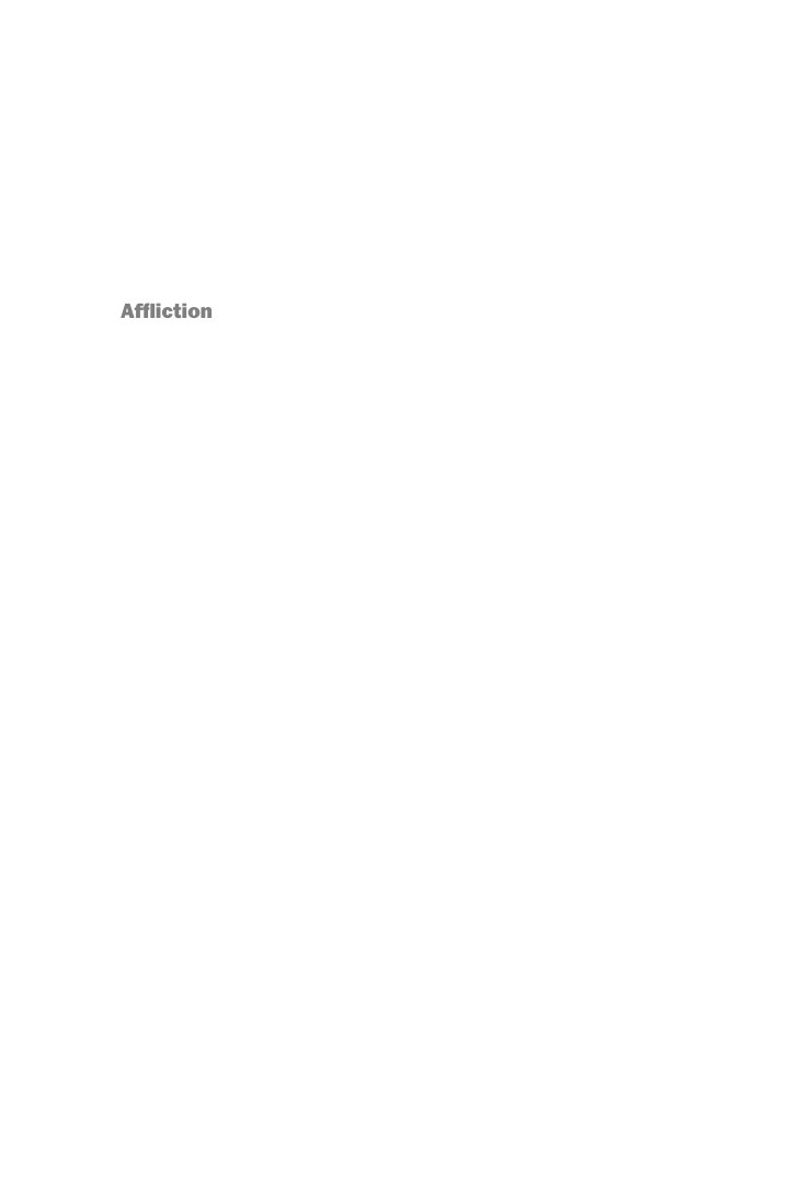 Cover of Afﬂ iction