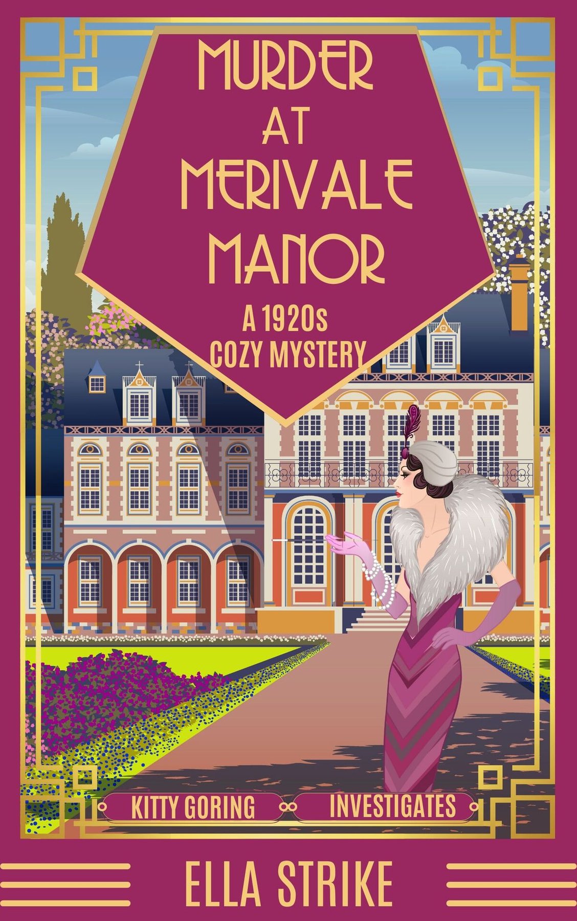 Cover of Murder at Merivale Manor: A 1920s Cozy Mystery