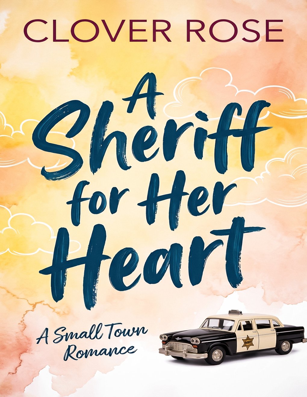 Cover of A Sheriff for Her Heart: A Small Town Second Chance Romance (Sisters of Ridgewood Rose Book 1)