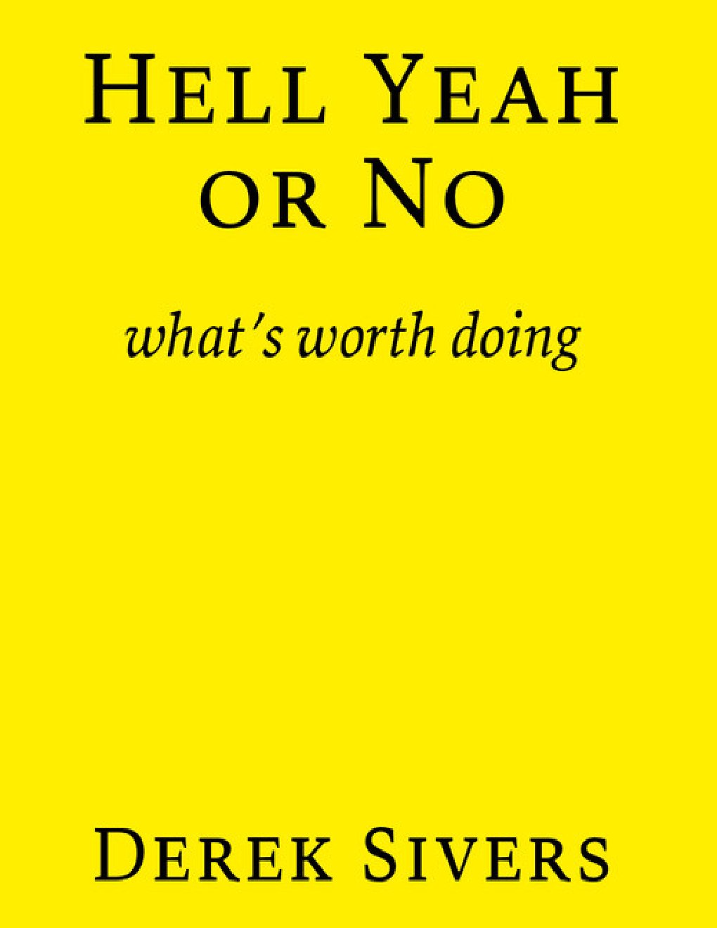 Cover of Hell Yeah or No