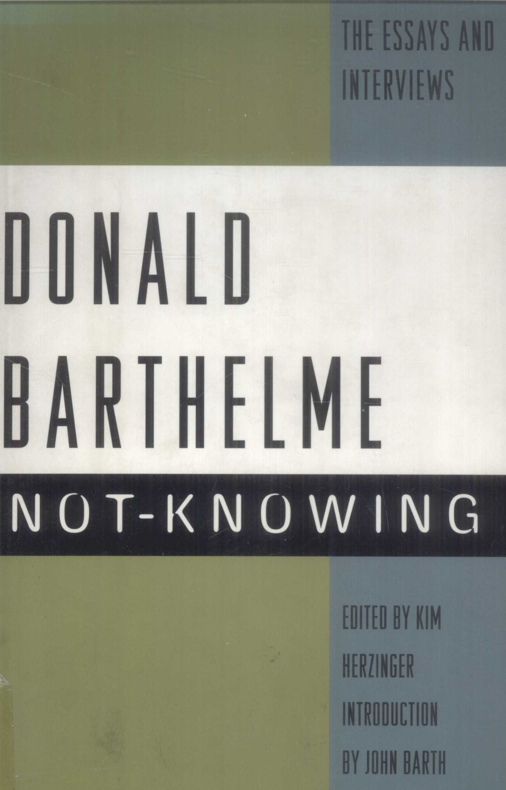 Cover of Not Knowing