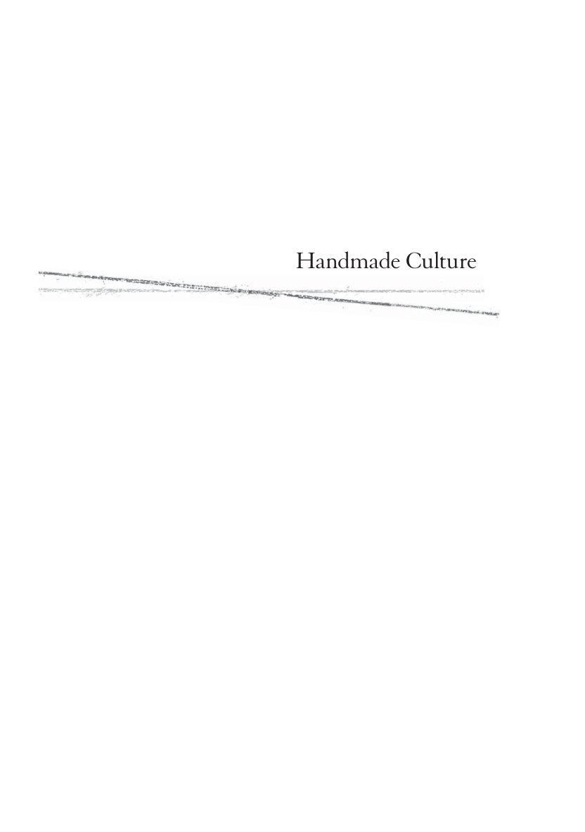 Cover of Handmade Culture